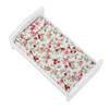 Mini Dollhouse Simulation Pocket sized Furniture Wooden Printed Bed 1/12 Model Ornament(Bed )