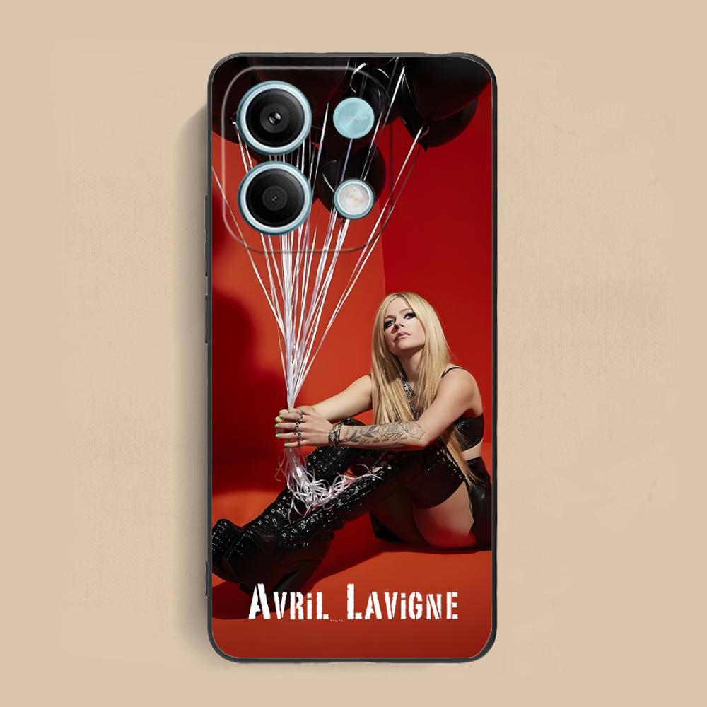 Avril Lavigne Matte TPU Mobile Phone Case for Xiaomi Redmi 15 14 13 12 A5 3 2 1 C Plus 4G 5G Colorful Printing Cover