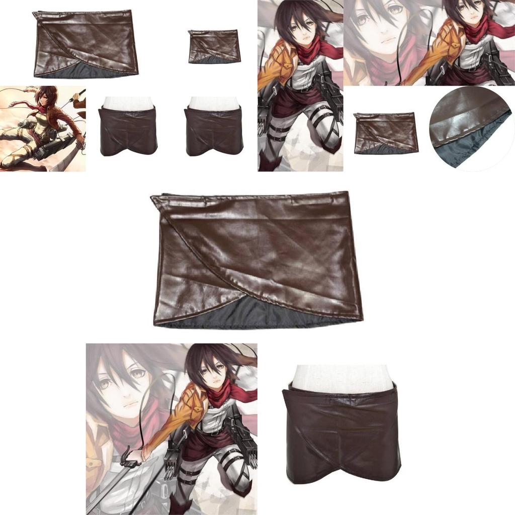 Attack On Titan Cosplay Skirt With Faux Leather Material