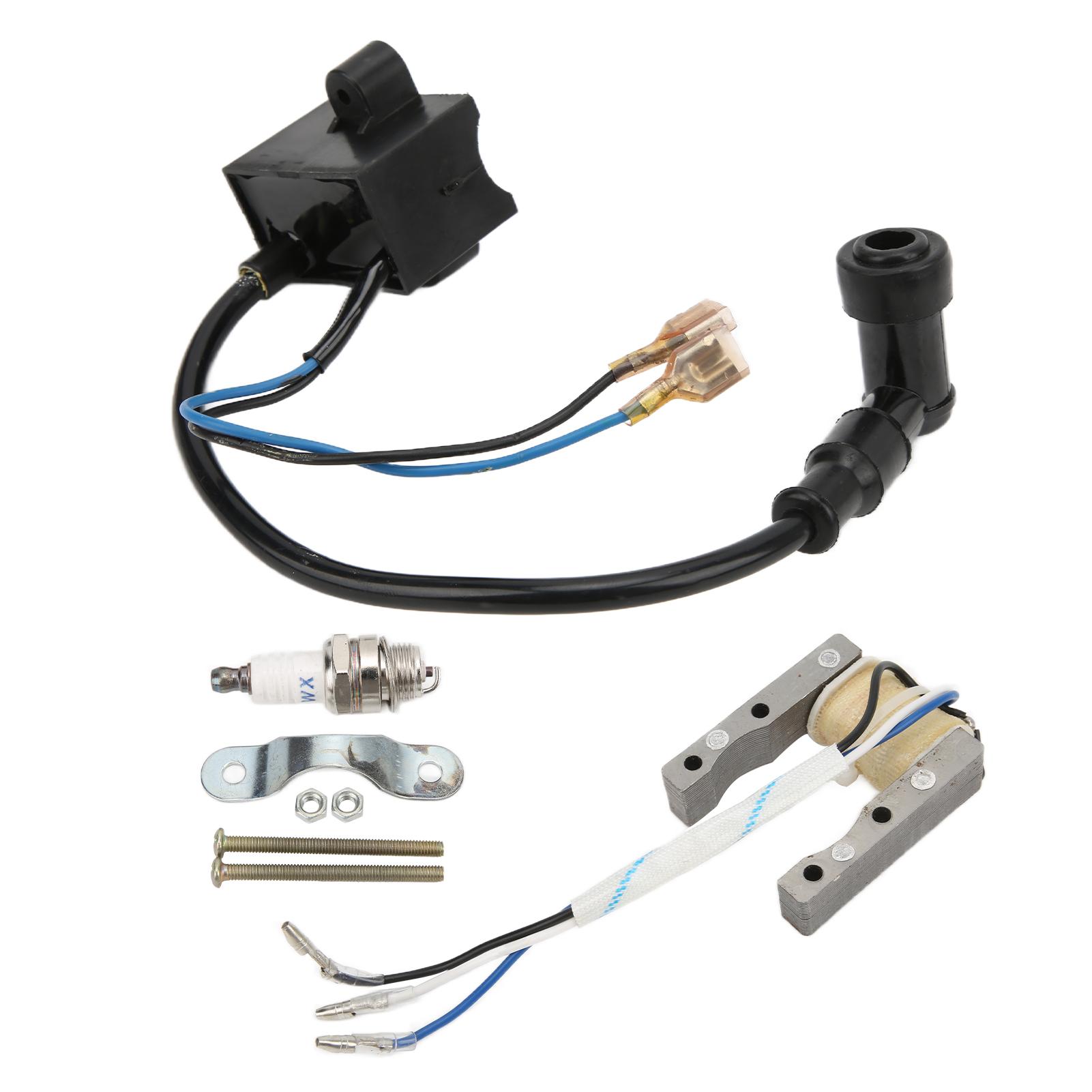 

Магнето-статор, свеча зажигания, катушка зажигания, комплект CDI, металлическая резина для моторизованного велосипеда объемом 49 куб.см — 80 куб.см чёрный