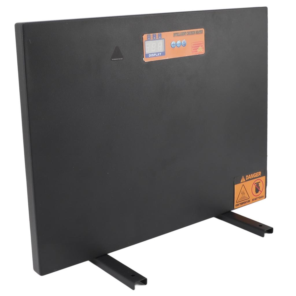 Chicken Coop Heater 150W Iron Auto Power Off Chicken Coop Heating Panel Winter Poultry Warmer with Timer Remote Control for Pets Animals Black