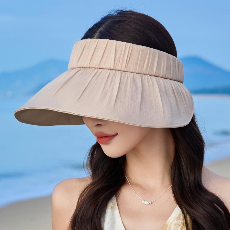 Empty Top Sun Hat Sunscreen Face Mask Sun Hat Female Cycling Big Edge Uv Protection Hat Manufacturer