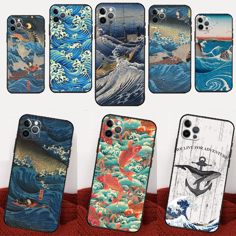 Japanese Pub Wave Anime Art Case For ZTE Nubia Red Magic 10S 9S 8S 8 9 10 11 Pro Plus 6 7 7S 6S For RedMagic 10 Air Cover