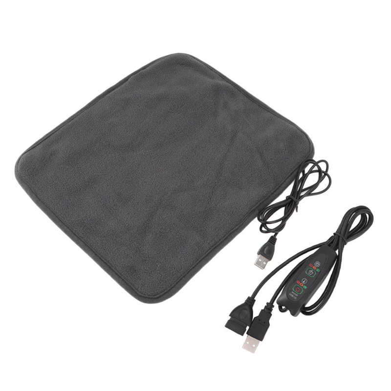 Heated Blanket Mat Portable USB Heating Pad Shoulder Neck Leg Waist Heating Pads With Multi Level Temperature Adjustment Timing