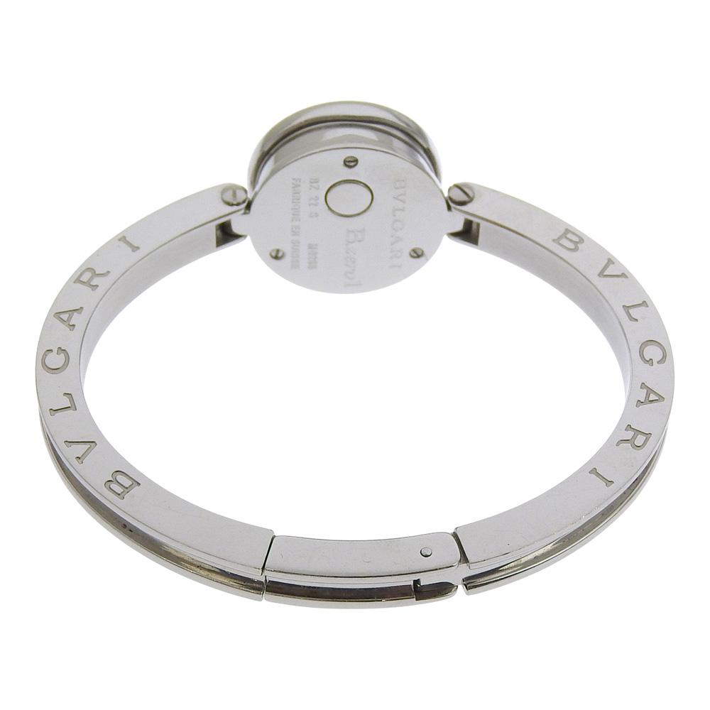 Bvlgari Bzero1 Uhren BZ22S Be zero one schwarzes Zifferblatt Edelstahl Quarz Analoganzeige Damen Gebraucht