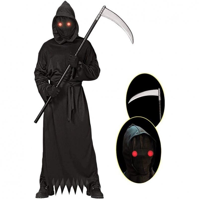 Halloween Mysterious Horror Grim Reaper Dress Up Sickle Dark Messenger Ghost Grim Reaper Play