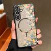 Little Flowers Pattern Magnetic Case For Samsung Galaxy S26 S25 S24 S22 Ultra S24 S23 S25 FE For Magsafe Hard Matte Phone Cover
