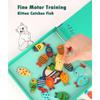 Kids Montessori Toy Wooden Magnetic Fishing Game Fine Motor Skill Counting Catch ABC Alphabet Fish Cognitive Toys Spelling Games