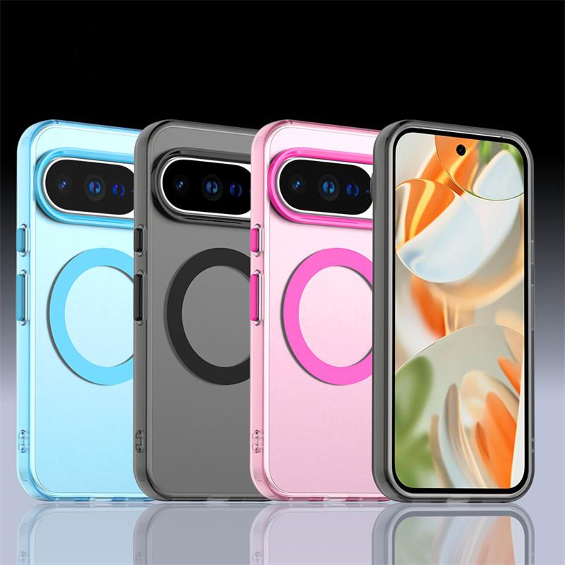 Magnetic For Google Pixel 10 Pro XL Case Magsafe Wireless Charge Cover Google Pixel 10 Pixel 10 Pro XL Matte PC Protective Case