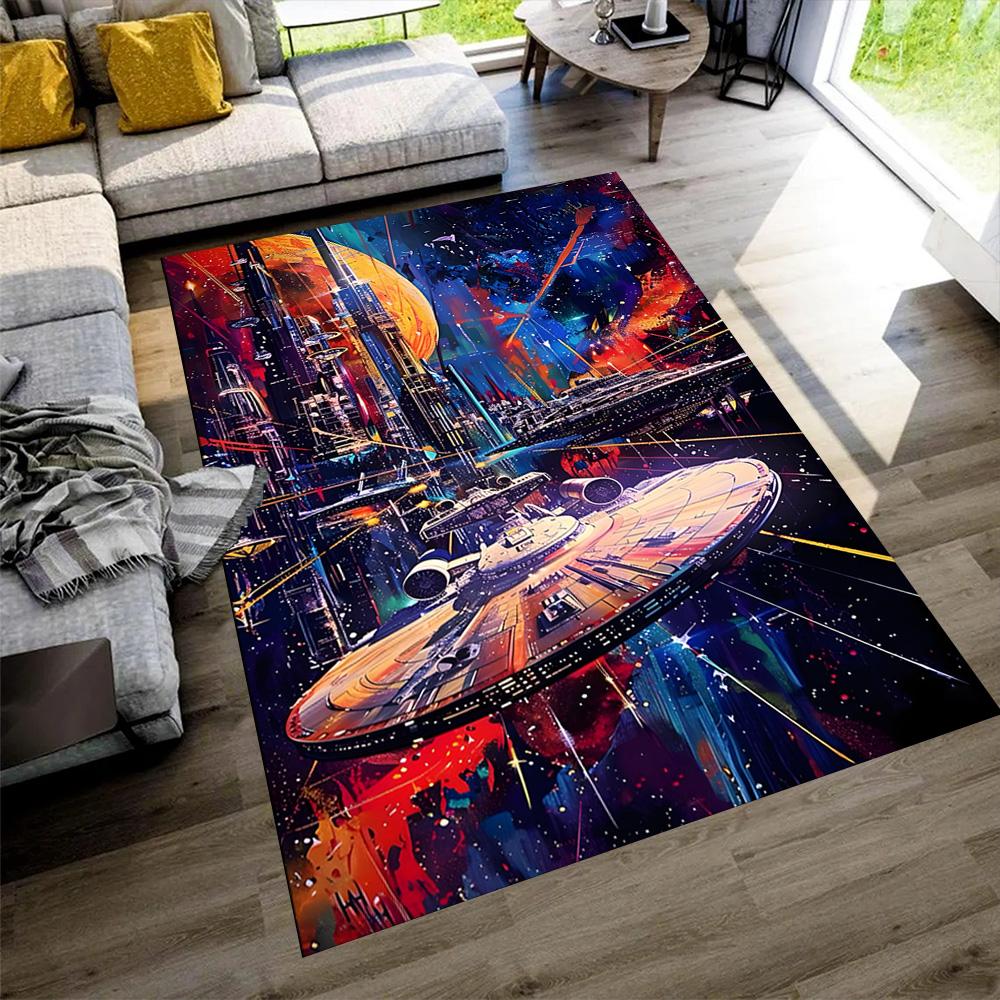 Star Wars Floor Rug Office Rug Perfect for Entryway Living Rooms Bedrooms Dining Room Anti-slip Rug Anime Office Decor