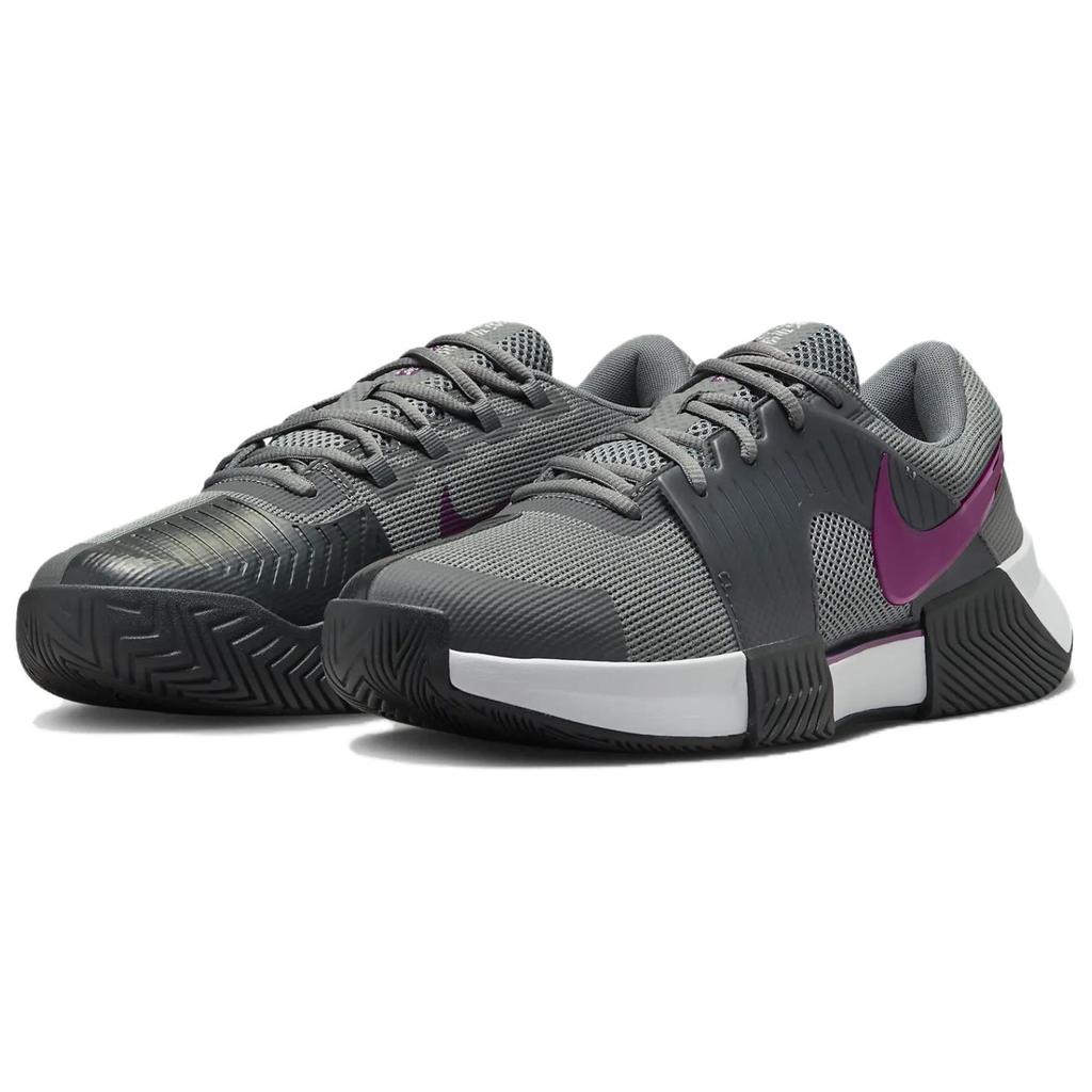New Nike Air Zoom GP Abrasion Resistant Low Top Tennis Shoes Men's Gray Purple FB3147-006