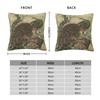 Damenpfau Chinoiserie Kissenbezug Polyester Leinen Samt Kreativer Reißverschluss Dekor Kissenhülle Zimmer Kissenbezug