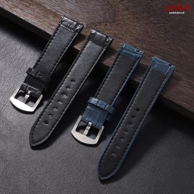 Echtes Kalbsleder Uhrenarmband mit Schlaufenmuster Armband 18mm 20mm 22mm Universelles Uhrenband für Herren Damen Uhrenzubehör