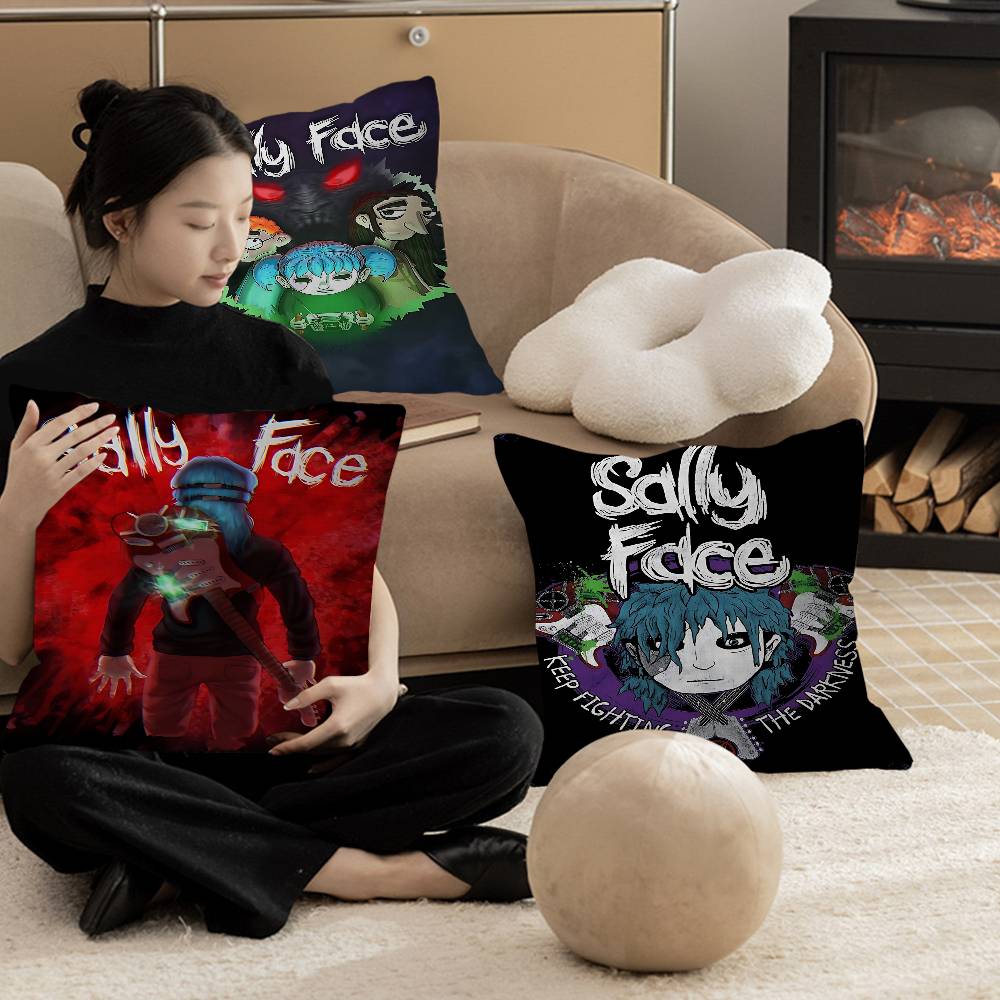 Game S-Sally F-Face Cushion Cover Pillowcase Upholstery Sofa Throw Pillow Home Decor Pillowcas