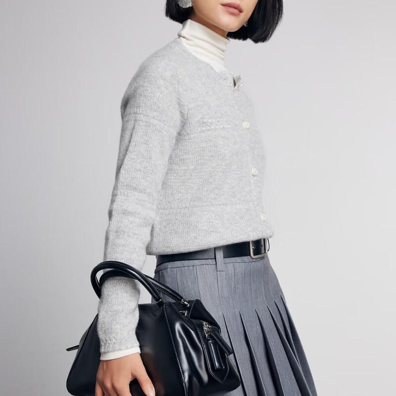 PALUOPO Women's 100% Cashmere Jacquard Cardigan