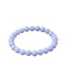 Hot selling natural stone blue patterned agate bracelet, high-end luxury, niche design, women's bracelet