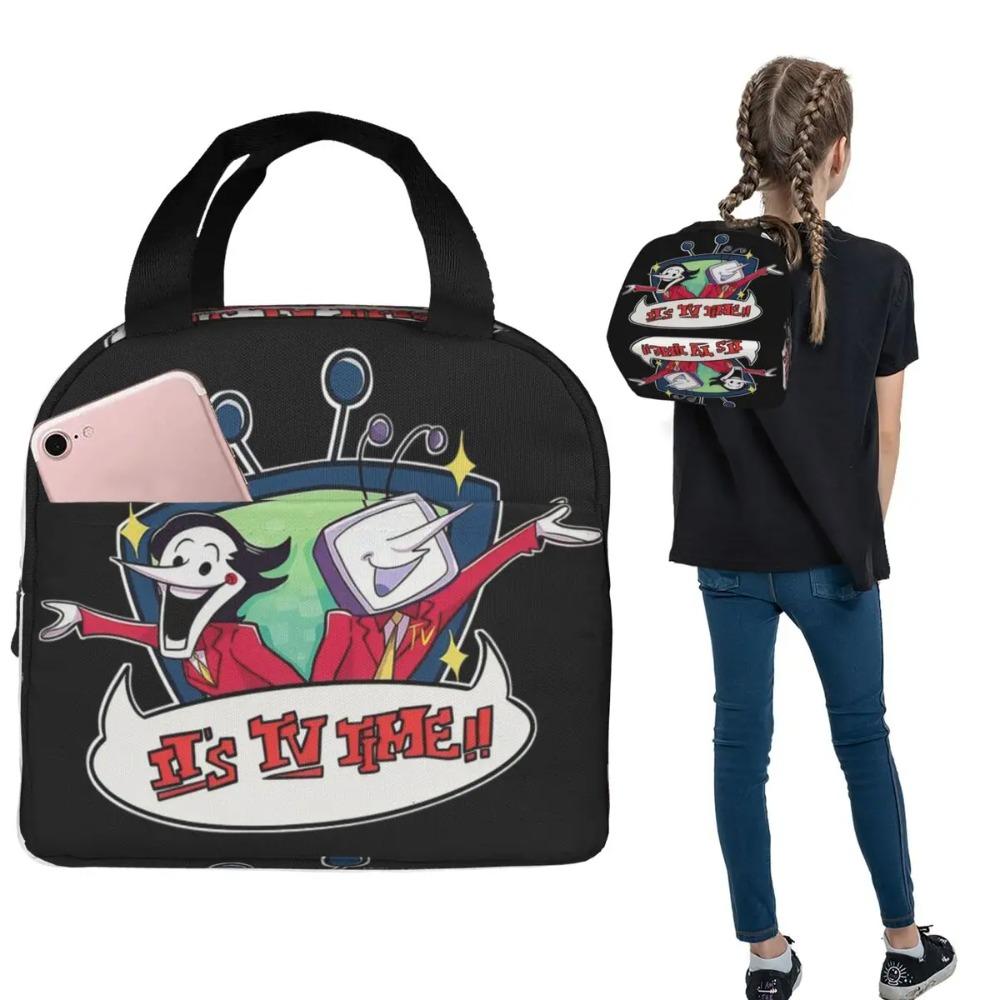 Deltarune Mr Tenna's TV Time Insulated Lunch Bag for Women Children Leakproof Food Boxes Thermal Lunch Box Tote