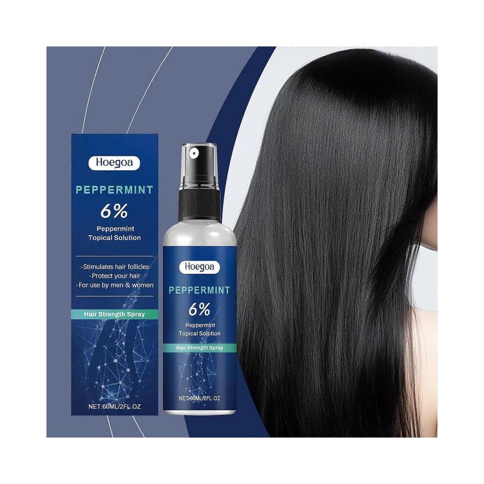 (3pcs)6% Peppermint Topical Solution for Hair Growth - Stimulates Hair Follicles - Repair & Nourish Hair - Hair Strength Spray for Men & Women