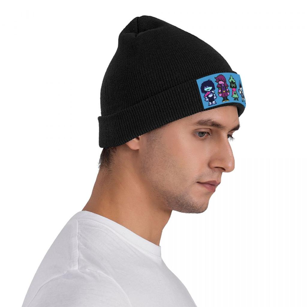 Game Deltarune Kris Ralsei Susie Warm Knitted Cap Fashion Bonnet Hat Autumn Winter Outdoor Beanies Hats for Unisex Adult