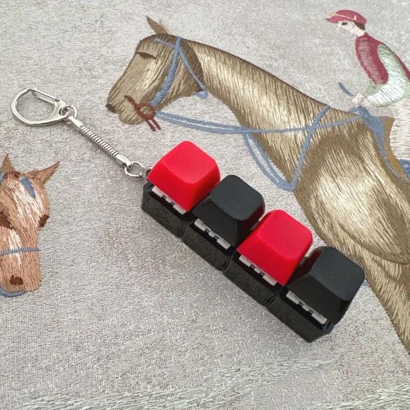 

Новая 4 клавиши щипковая игрушка клавиши кнопка DIY клавиатура непоседа брелок снятие стресса убить время кликер игрушка взрослый