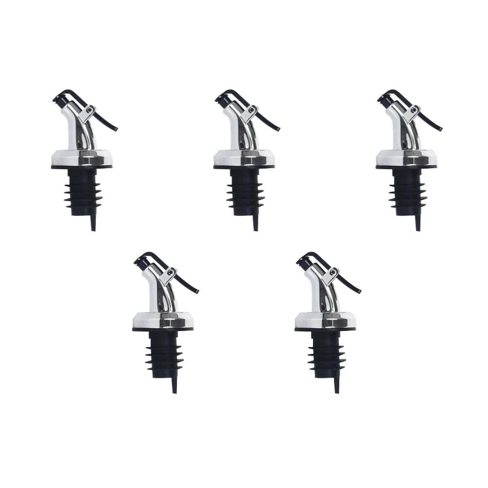 1-5PCS Oil Bottle Stopper Cap Oil Bottle Stopper Lock Plug Seal Leak-proof Nozzle Sprayer Liquor Dispenser Wine Pourer Gadgets
