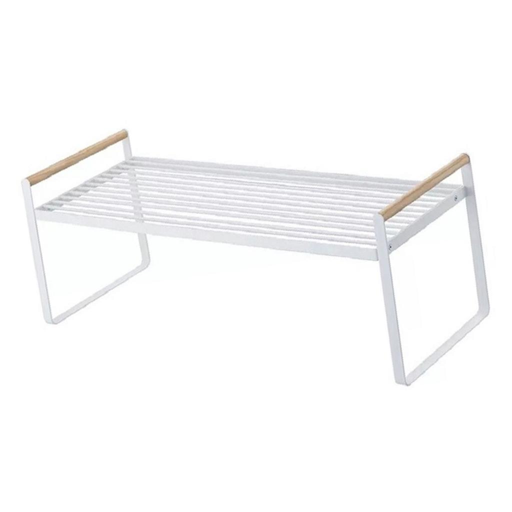 Spice Rack Iron Multifunctional Kitchen Supplies Kitchenware Organizer Countertop Seasoning Holder for Kitchen White