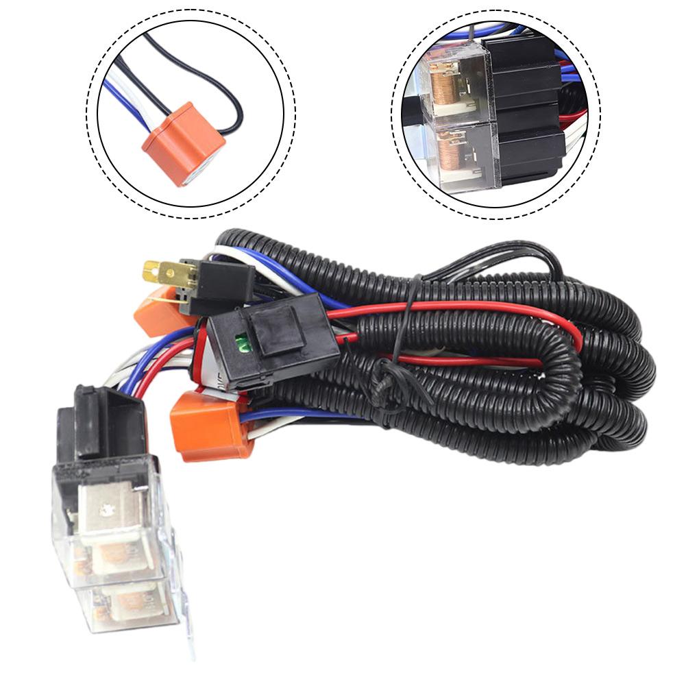 12V 80A Wiring Kit H4 Headlight Relay For Headlight Upgrade High Temperature Resistant Headlight Relay Harness Wiring Kit China Mainland