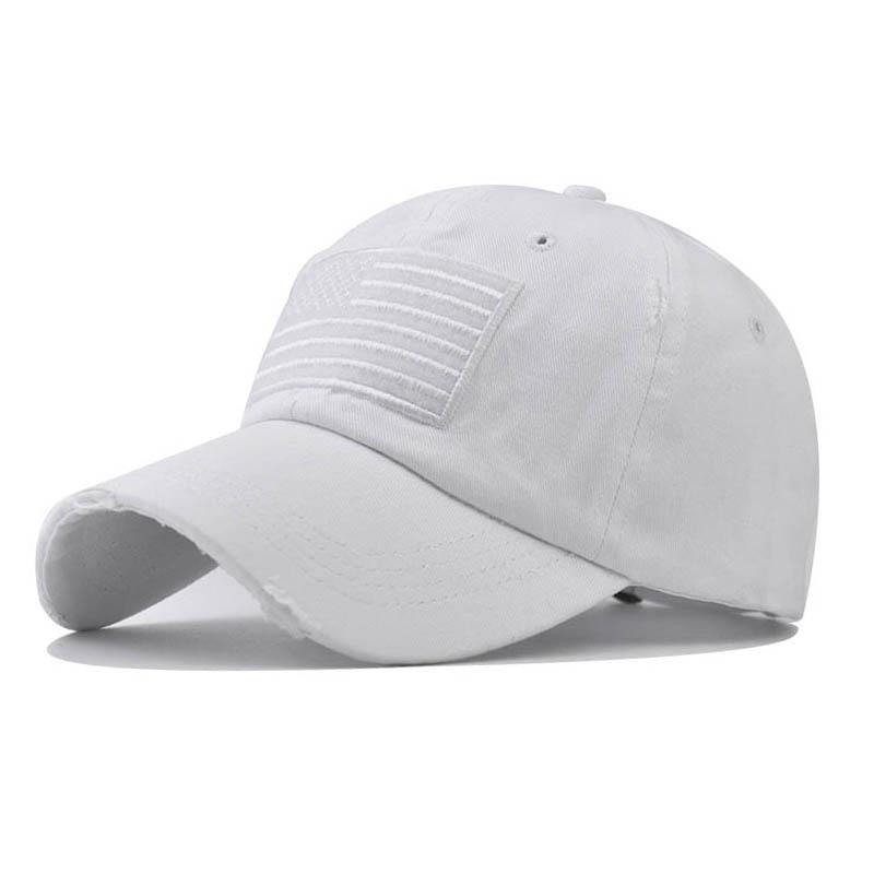Old Hat Washed American Flag Baseball Hat Made Of Material Cotton