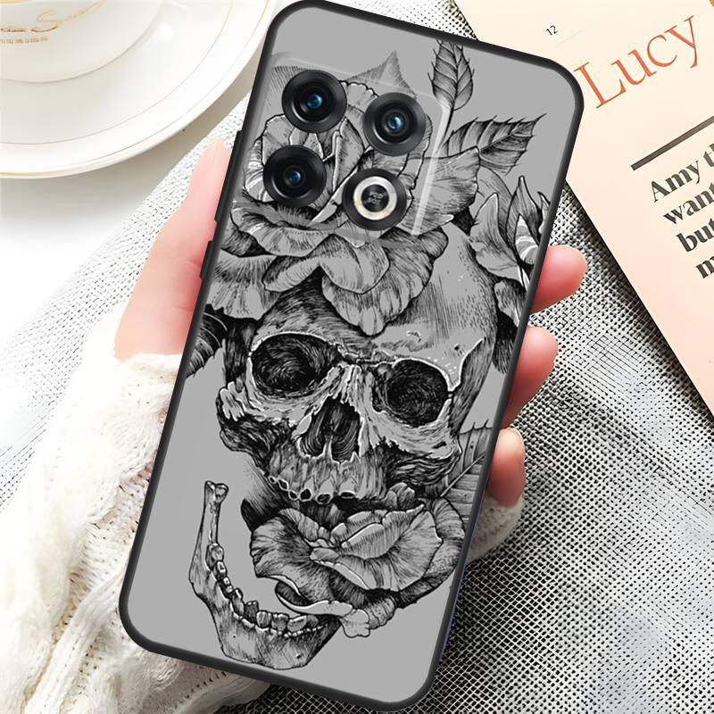 Gothic Skull Cover For OnePlus 13R 15 13 13T 12 12R 10T 11 10 Pro OnePlus Nord 5 CE 3 4 Lite N20 N30 Case