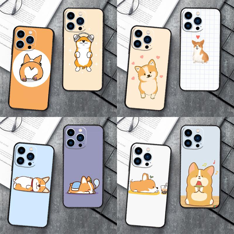 Cartoon Corgi For Samsung Galaxy A57 A37 A17 A56 A36 A16 A26 A53 A33 A13 A54 A14 A15 A35 A55 A52 A32 Case