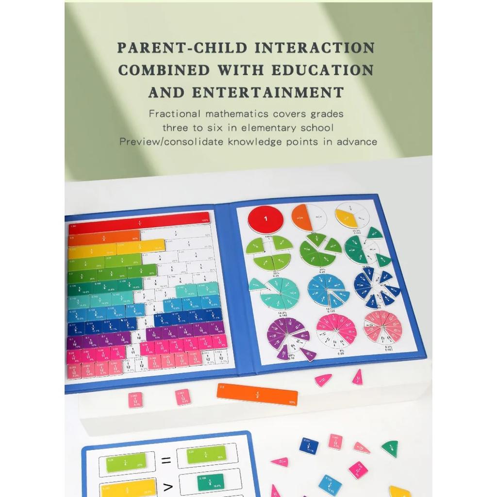 Montessori Magnetic Learning Math Puzzles Toys for Children Wooden Book Set Kids Arithmetic Educational Toys Teaching Aids