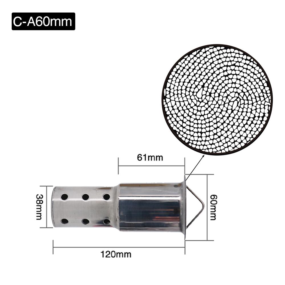 ZSDTRP 50.8mm 60mm Motorbike Universal Front Catalyst DB Killer for Motorcycle Exhaust Muffler