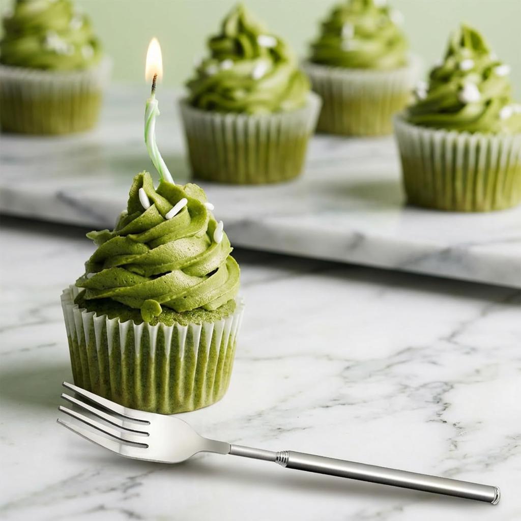 2 PCS Silver Extendable Fork Long Fork Prank 8.6 To 24.8in Expandable Telescoping Extension Forks for Jokes, Telescopic Stainless Steel Dinner Forks