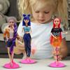 Fashionable Plastic Doll Figures Collection With Unique Stylish Outfits And Colorful Hairstyles Perfect Gift For Kids To And Creat