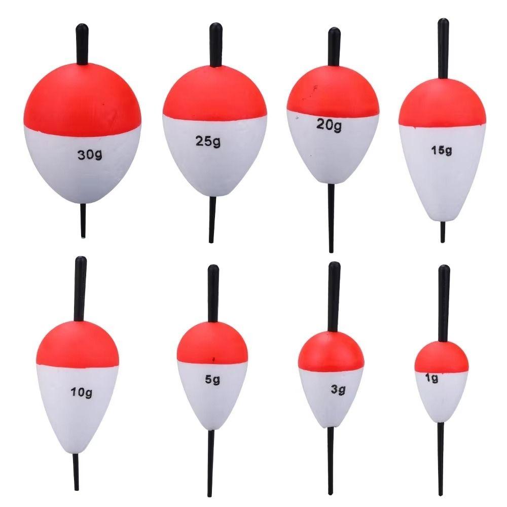 10Pcs/Set Fishing Tackle Fishing Float 3/5/10/20g Foam Floats Ball Portable Floats Sticks