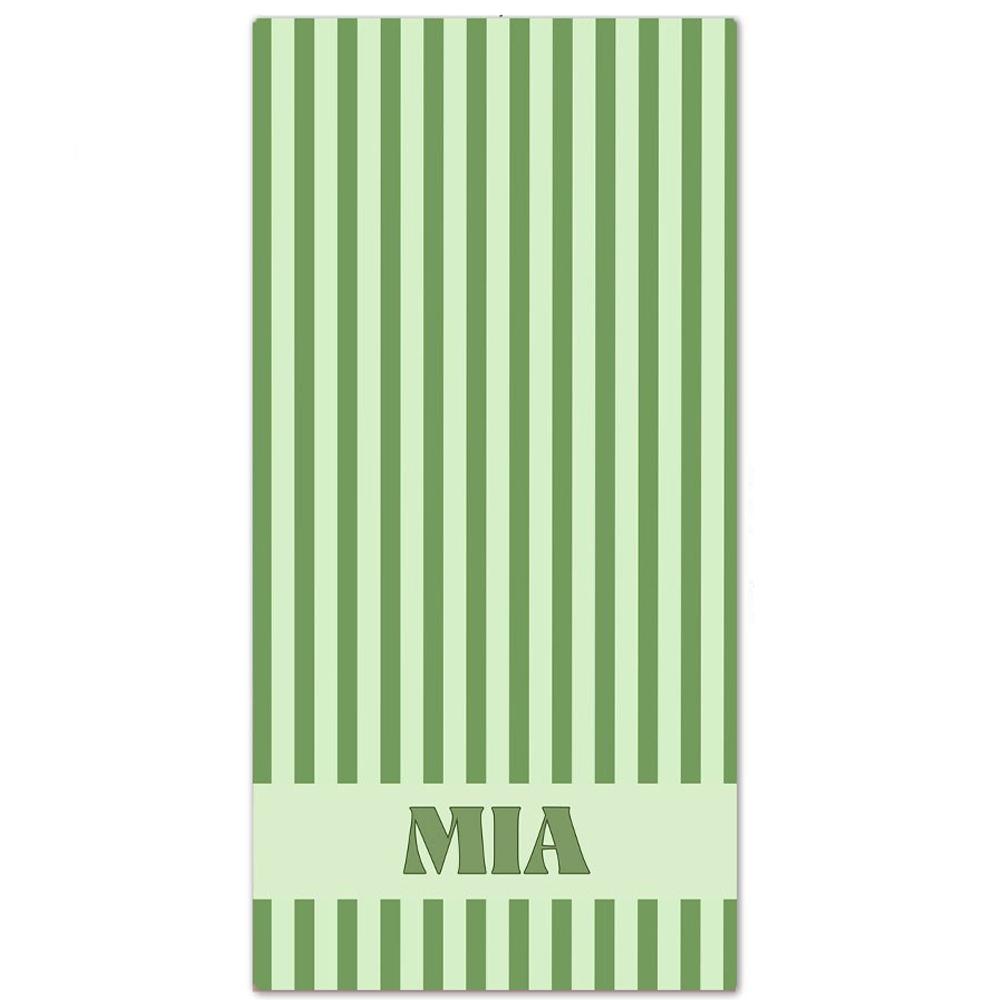 Personalized Striped Beach Towel Custom Name/Logo Oversized Microfiber Towel Summer Party Gift for Beach Swimming Bath Sports
