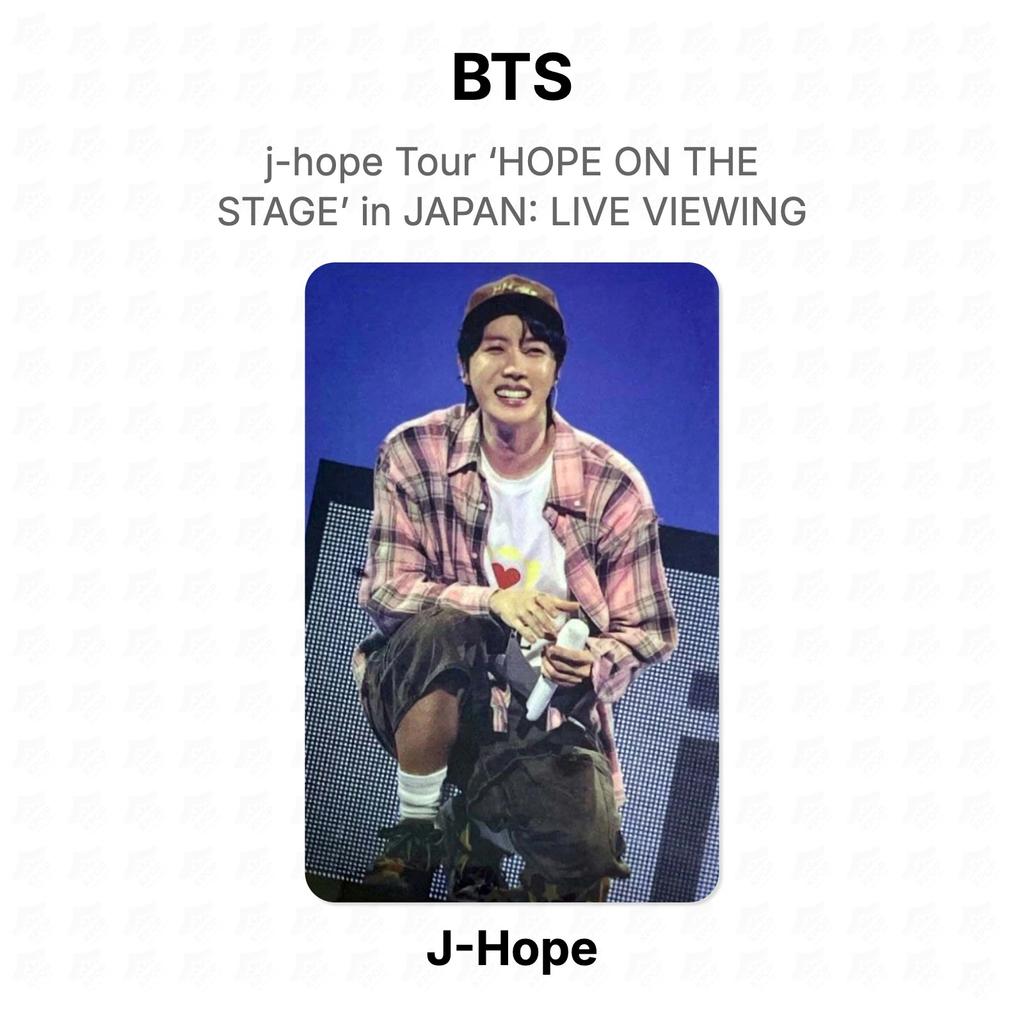 BTS J-Hope J-hope Tour ‘HOPE ON THE STAGE’ In JAPAN: LIVE VIEWING Official Photocard