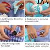 3 In 1 Cake Decorating Nozzle Set Easy Swirl Design Reusable Durable Icing Piping Tips Baking Tools
