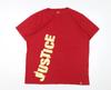 Watoto Men's XL Red Graphic Print Cotton T-Shirt