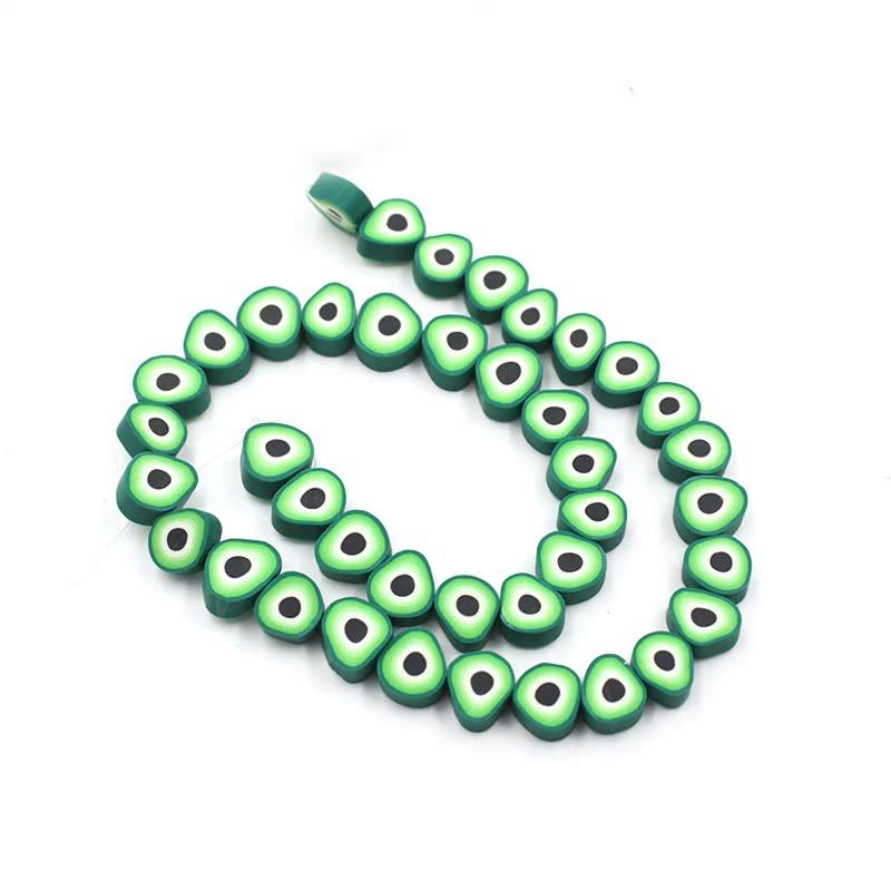 Soft Pottery Beads Beaded Handmade Materials Diy Jewelry Accessories Mobile Phone Chain Bead Separation Mixed Color Soft Pottery Loose Beads