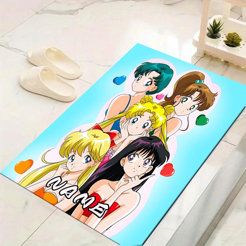 Custom 1Pc Sailor Moon Friendship Rug Office Carpet Indoor Outdoor Entrance Doormat Nonslip Soft And Comfortable Living Room D2915247