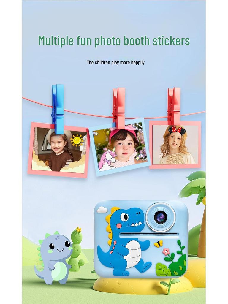 Dual-Lens Unicorn Kids' Camera with Thermal Printing