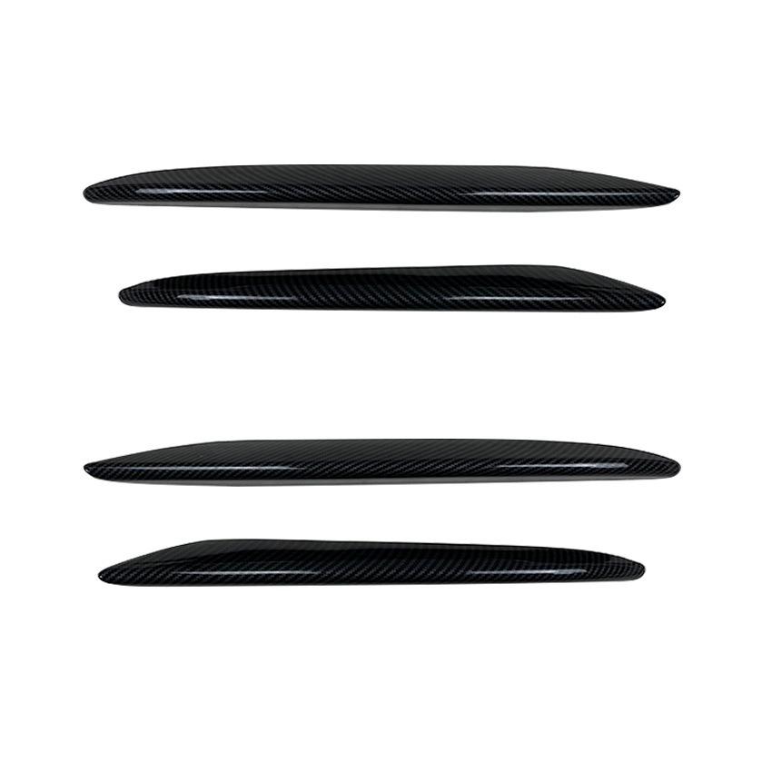 

For Mercedes-Benz W213 2016-2020 E200 260 300 ABS carbon fiber front bumper splitter spoiler fog lamp guard body kit accessories