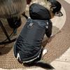 Pet Supplies Clothes Dog Waterproof Hoodie Bag Reflective Strip Autumn and Winter Cotton Clothing Traction Rope Chest Backpack