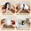 Cute Animal Bouncing Egg Wind-Up Toy, Funny Jumping Chick Dinosaur Capybara Penguin Clockwork Toy for Kids, Stress Relief