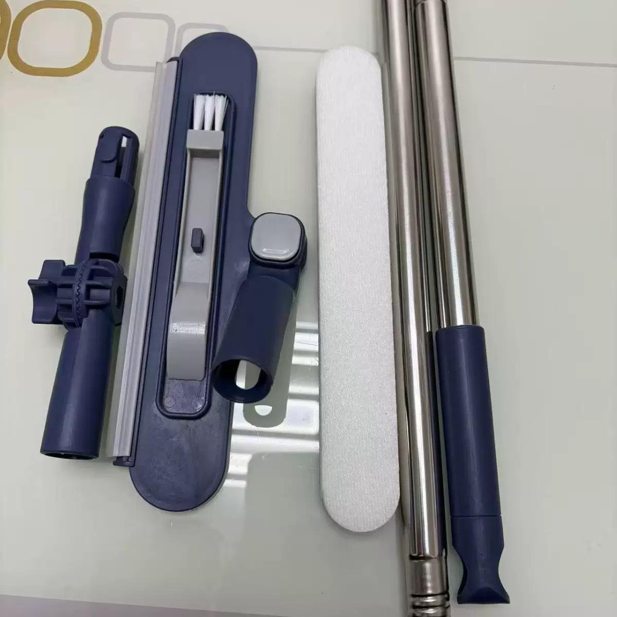 Многофункциональный мягкий резиновый скребок для чистки стекол и пола Enhanced Blue [120cm]