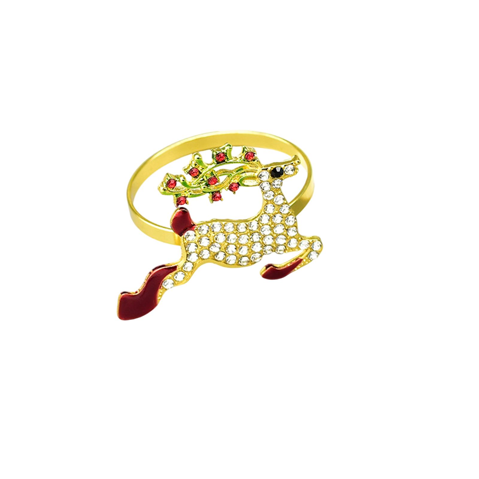 

Рождественское украшение Кольцо для салфеток Украшение Металлическая подставка, Подходит для обеденных столов, праздничных обедов и семейных посиделок One Size жёлтый