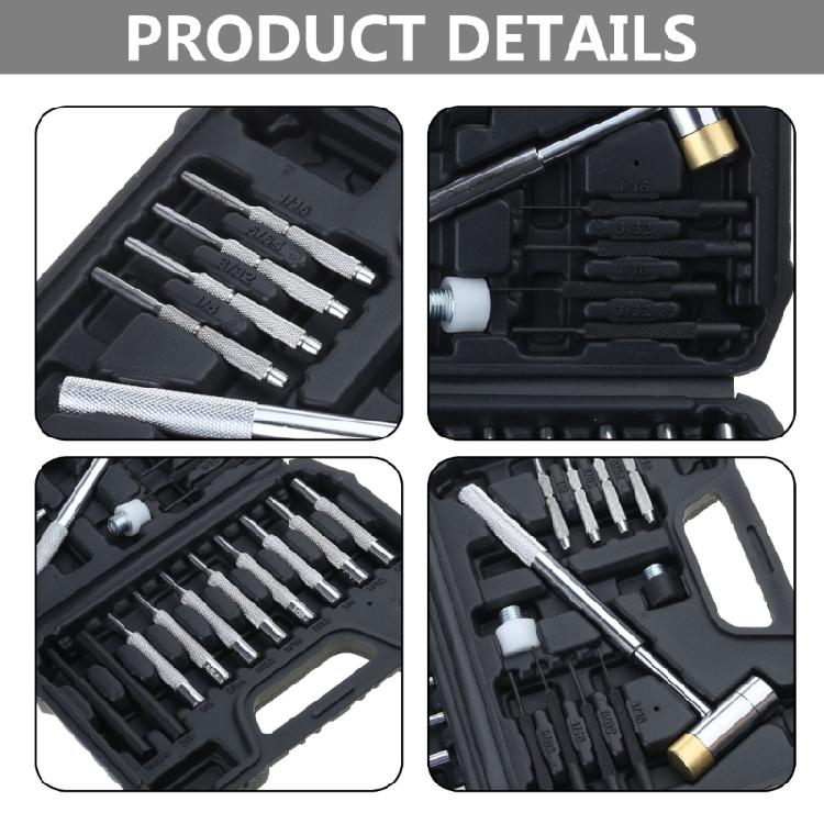 Double-Faced Hammers Gunsmithing Punch Tool Portable Hand Tool Set