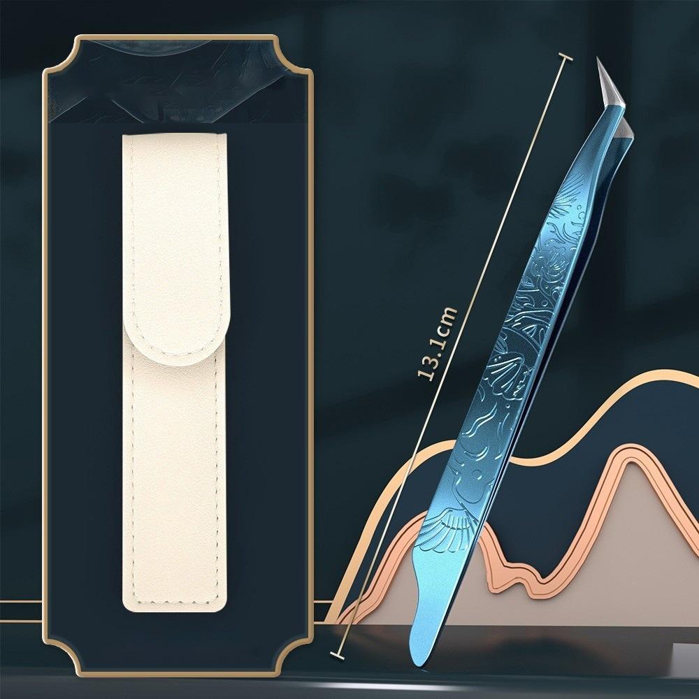 Anti-static Curved Stickers Tweezers High Precision Eyelash Curler Extensions Grafting