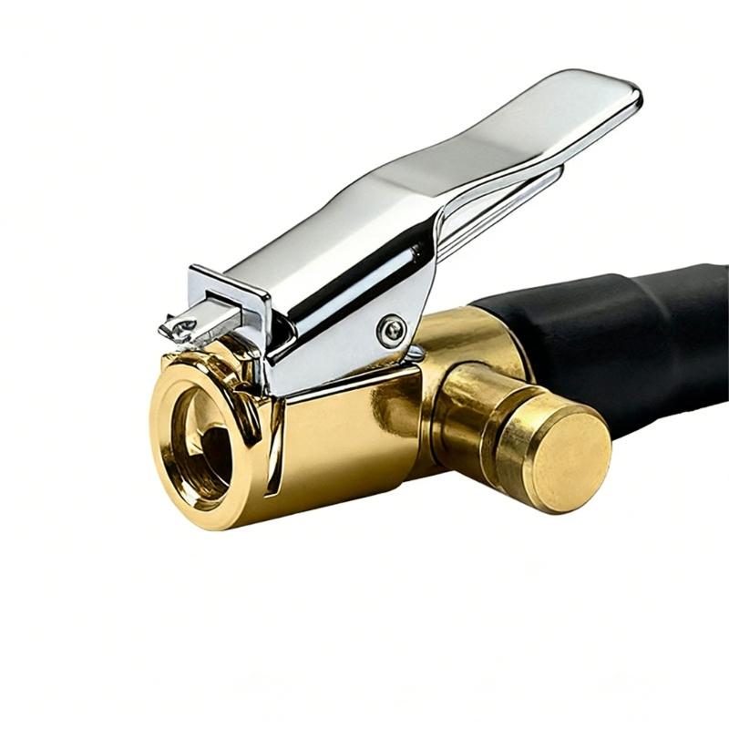 16cm-100cm Air Pumps Hose Connector with Locking Air Chuck Standard Tire Valves Fine Thread Tire Inflator Hose Adapter